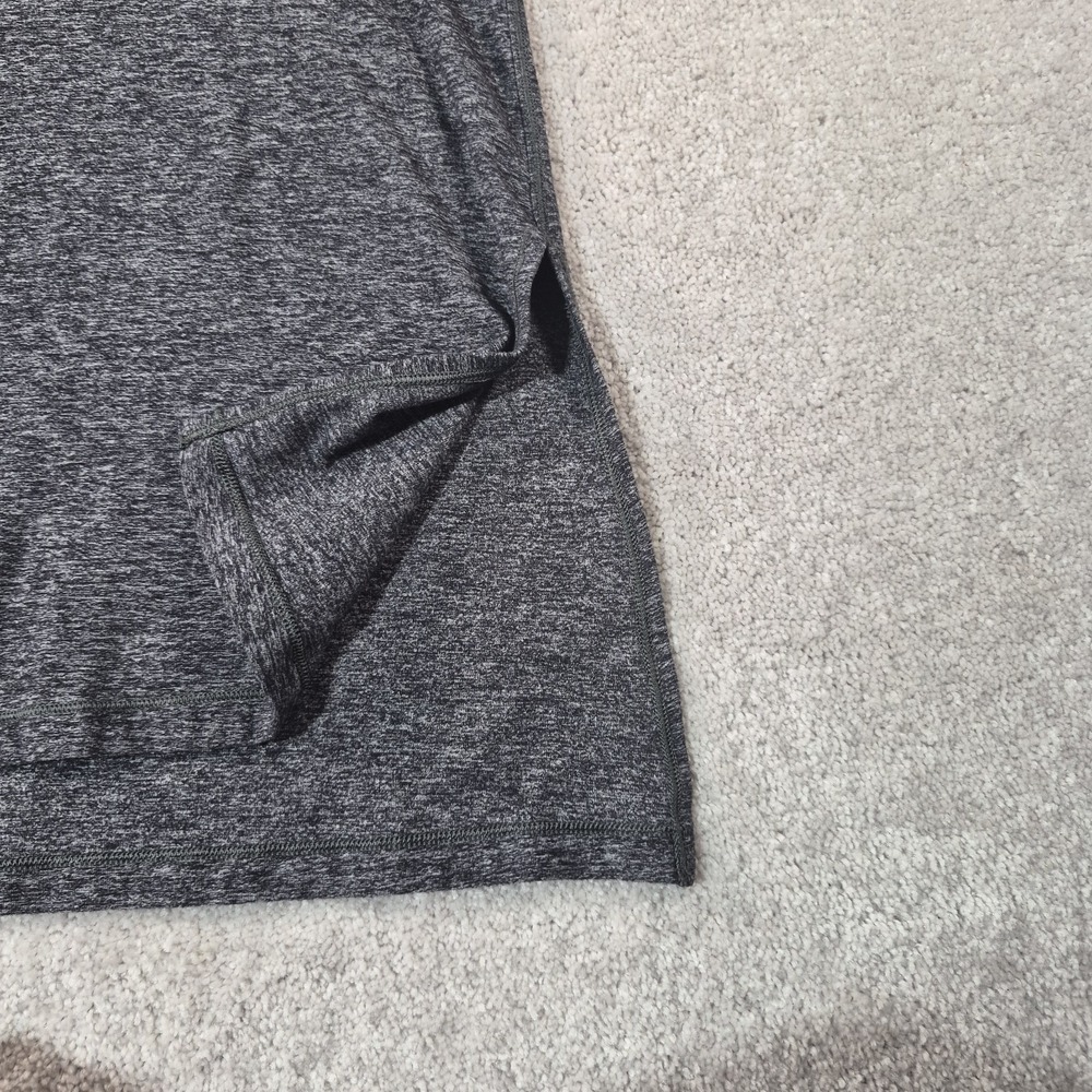 Lululemon "Dash To Class" Long Sleeve Top Women Gray Pullover V Neck Split Sides - Picture 4 of 13